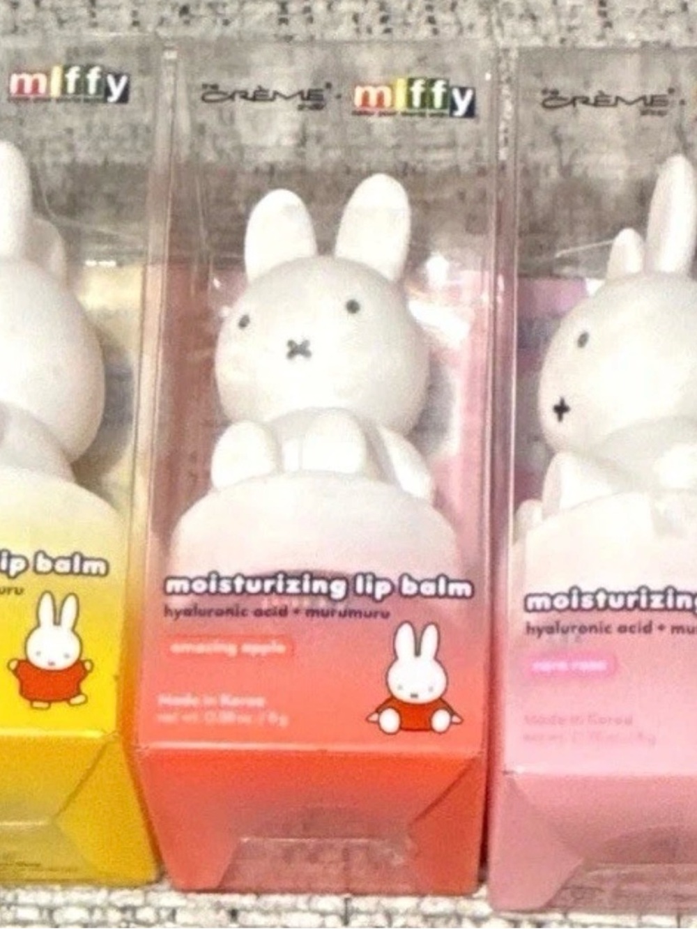 NIB miffy Moisturizing Lip Balms